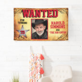 Westerne verjaardag gezocht spandoek (Insitu)