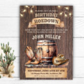 Westerne Verjaardag Hoedown Cowboy Landlaarzen Kaart