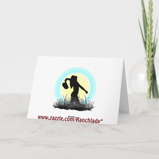 Westerne verjaardag kaart (Achterkant)