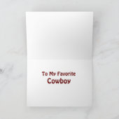 Westerne verjaardag kaart (Binnen)