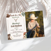 Westerne Verjaardags Rustiek 3e Verjaardagsfeestfo Kaart