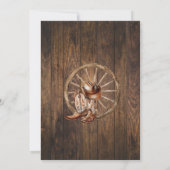 Westerne verjaardagslaarzen kaart (Achterkant)