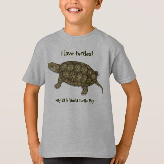 Westerne Vijverschildpad T-shirt (Voorkant)