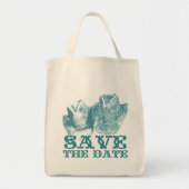 Westerne vintage bruiloft planner tote bag (Voorkant)