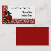  Westerne Visitekaartjes (Voorkant / Achterkant)