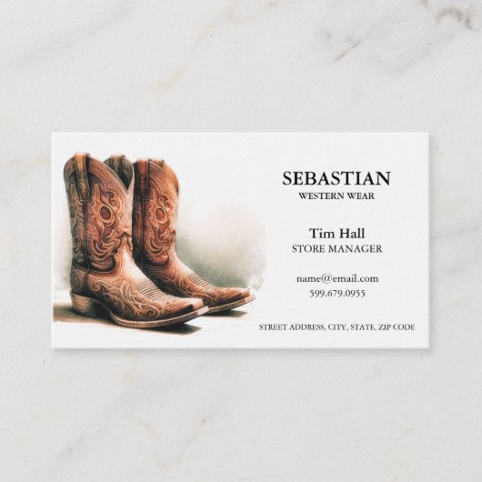 Westerne Visitekaartjes van de Draag QR-code (Voorkant)