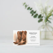 Westerne Visitekaartjes van de Draag QR-code (Staand voorkant)