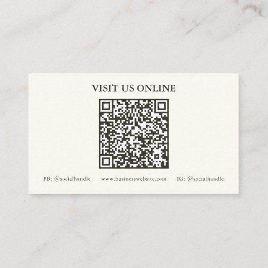 Westerne Visitekaartjes van de Draag QR-code (Achterkant)