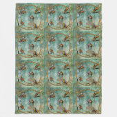 Westerne vlootswand-rodeo-evenementen met een hell fleece deken (Voorkant)