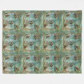 Westerne vlootswand-rodeo-evenementen met een hell fleece deken (Voorkant (Horizontaal))