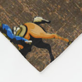 Westerne vlootswand rodeo-evenementen op bruin fleece deken (Hoek)