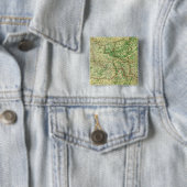 Westerne voorzijde kaart vierkante button 5,1 cm (In situ)