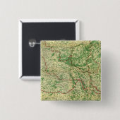 Westerne voorzijde kaart vierkante button 5,1 cm (Voorkant /achterkant)