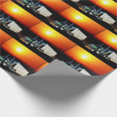 Westerne vrachtwagen voor veeteelt in Rodeo Cadeaupapier (Hoek)