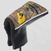 Westerne Wagon Wheel Guitar Cowboylaarzen Zonneblo Golfheadcover (3/4 voorkant)