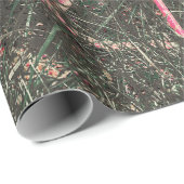 Westerne Wagon Wheel Red Country ontkoppeling Cadeaupapier (Rol Hoek)