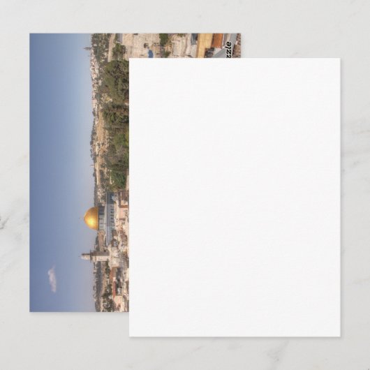 Westerne Wall Jerusalem Briefkaart (Voorkant / Achterkant)