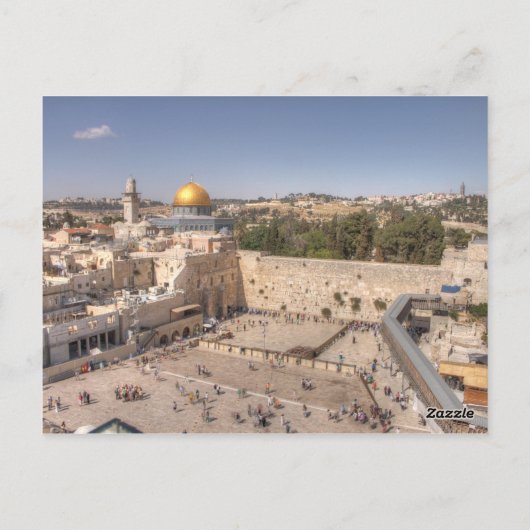 Westerne Wall Jerusalem Briefkaart (Achterkant)