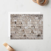 Westerne Wall Jerusalem Kaart fotonotitie Notitiekaartje (Voorkant / Achterkant in situ)