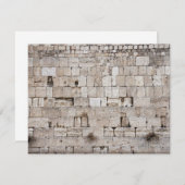 Westerne Wall Jerusalem Kaart fotonotitie Notitiekaartje (Voorkant / Achterkant)