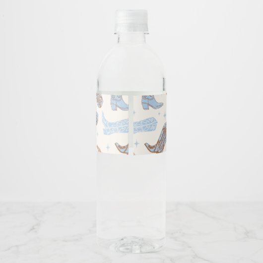 Westerne waterputflesetiketten waterfles etiket (Achterkant)