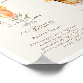 Westerne Waterverf Bruid & bruidegom Signature Dri Poster (Hoek)