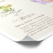 Westerne Waterverf Bruid & bruidegom Signature Dri Poster (Hoek)