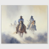 Westerne Waterverf "Positie - de Chase" Cadeaupapier (Vlak)