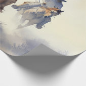 Westerne Waterverf "Positie - de Chase" Cadeaupapier (Hoek)