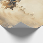 Westerne Waterverf "Riders in the Dawn" Cadeaupapier (Hoek)