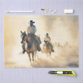 Westerne Waterverf "Riders in the Dawn" Tissuepapier (Craft)