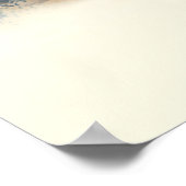 Westerne Waterverf "Rodeo Bull Rider" Poster (Hoek)