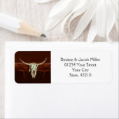 Westerne weddenschapstip met roestvrijheid bespaar etiket (Insitu)