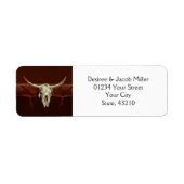 Westerne weddenschapstip met roestvrijheid bespaar etiket (Voorkant)