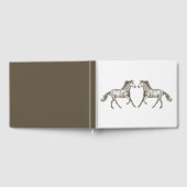 Westerne Wedding Horse Equestrian Rustic Brown Gastenboek (Volledig)