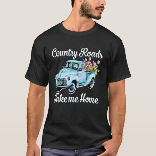 Westerne wegbanen in Texas: T-shirt (Voorkant)