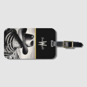 Westerne Whimsy: Cowboy Pet & Lasso Bagagelabel (Voorkant (horizontaal))