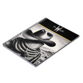 Westerne Whimsy: Cowboy Pet & Lasso Notitieboek (Linkerzijde)