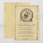 Westerne wielbridale schoeiseluitvindingen kaart (Voorkant / Achterkant)