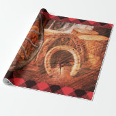 Westerne wielwielHoefijzers Cadeaupapier (Uitgerold)