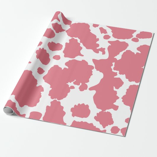 Westerne wijziging koe Patroon in kleur Cadeaupapier (Uitgerold)