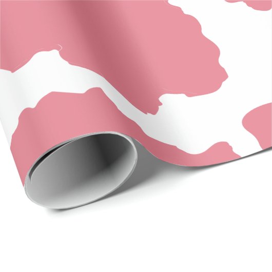 Westerne wijziging koe Patroon in kleur Cadeaupapier (Rol Hoek)