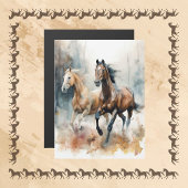 Westerne Wild Horse Magnetische Kaart