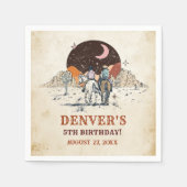 Westerne Wild West Country Cowboy Verjaardagsserve Servet (Voorkant)