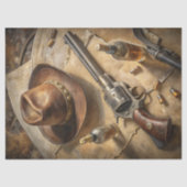 Westerne Wild West Cowboy pet sheriff benodigdhede Tissuepapier (Voorkant)
