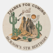 Westerne Wild West Cowboy Sticker (Voorkant)