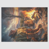 Westerne Wild West cowboylaarzen vuur prairie Tissuepapier (Voorkant)