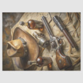 Westerne Wild West sheriff voorraden Tissuepapier (Voorkant)