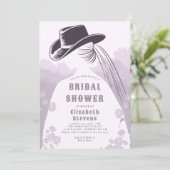 Westerne wilde bloemen rustieke lavendel Vrijgezel Kaart (Staand voorkant)