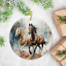 Westerne wilde paarden Ornament